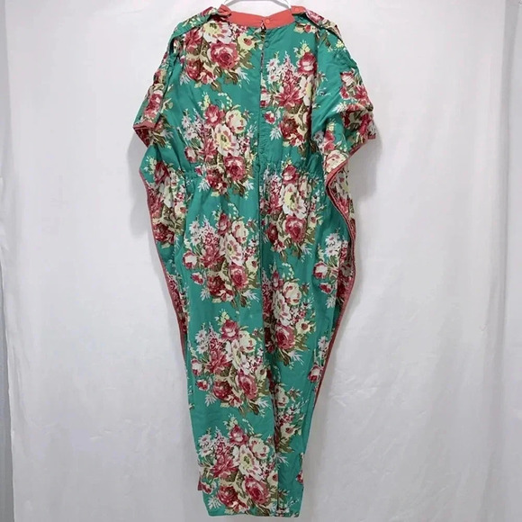 Imperfect handmade dress floral plus size button down back dress size 2X 3X ? - Picture 3 of 14